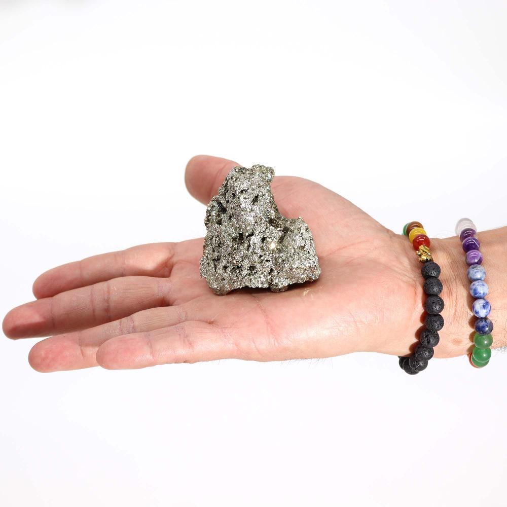 Ancient Wisdom Peruvian Pyrite - First Grade Large Size- (approx 100-135gm 55-65mm)