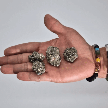 Ancient Wisdom Peruvian Pyrite - First Grade Medium Size- (200gms Approx 6 Pieces 35-50mm)