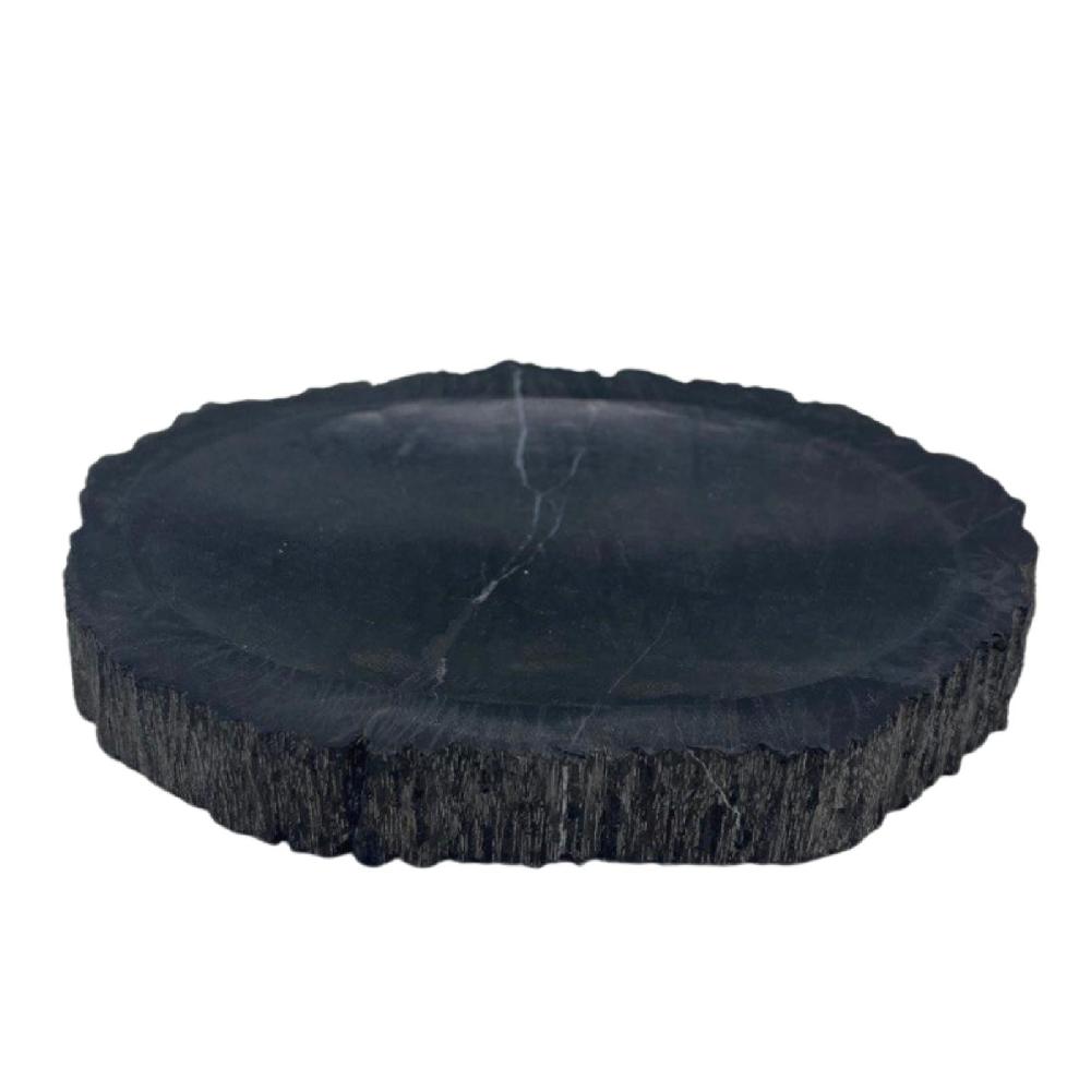 Ancient Wisdom Petrified Wood Brown/Black Soap Dish