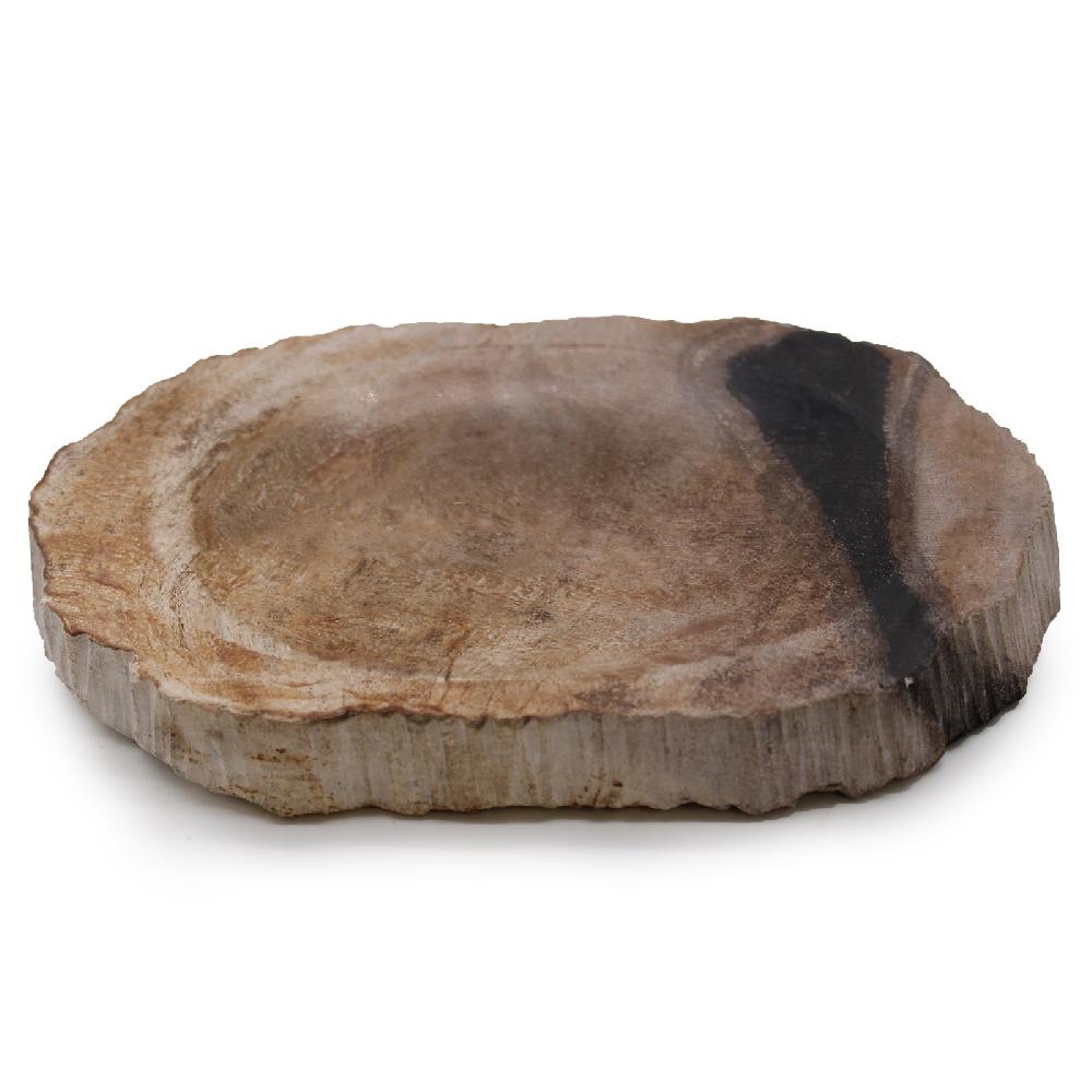 ancient wisdom Petrified Wood Brown/Black Soap Dish