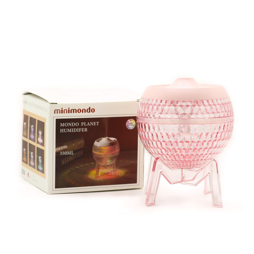 Ancient Wisdom Pink Humidifer Mondo Planet - USB - Colour Change (down Light)