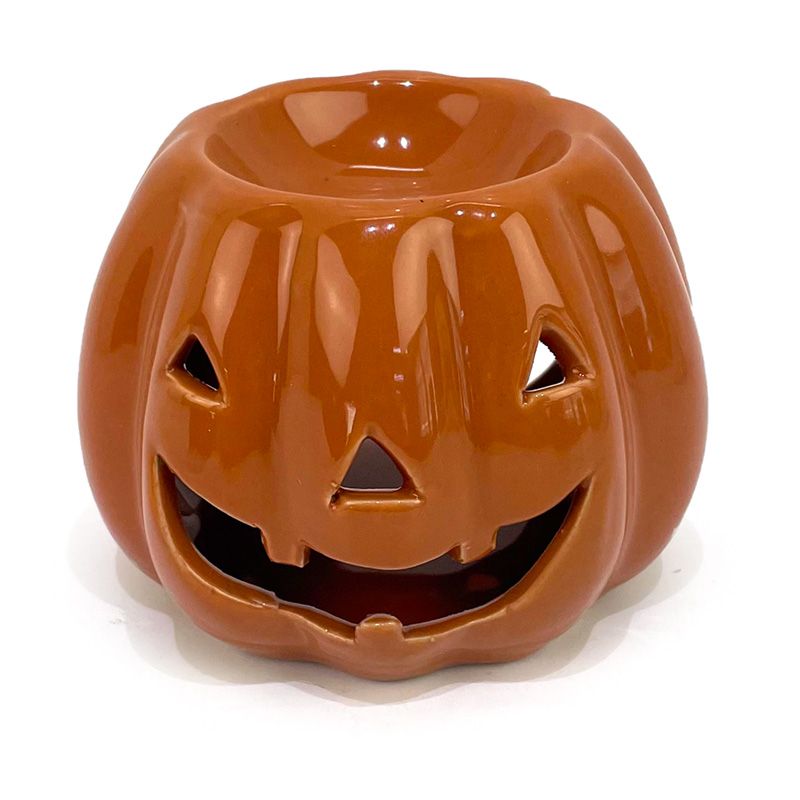 ancient wisdom Pumpkin Jack O Lantern Shaped Ceramic Oil Burner