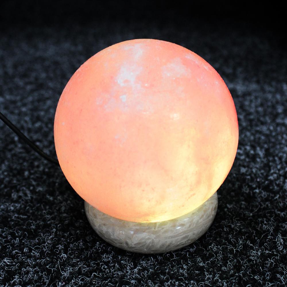 Ancient Wisdom Quality USB Ball Salt Lamp - 8 Cm (single)