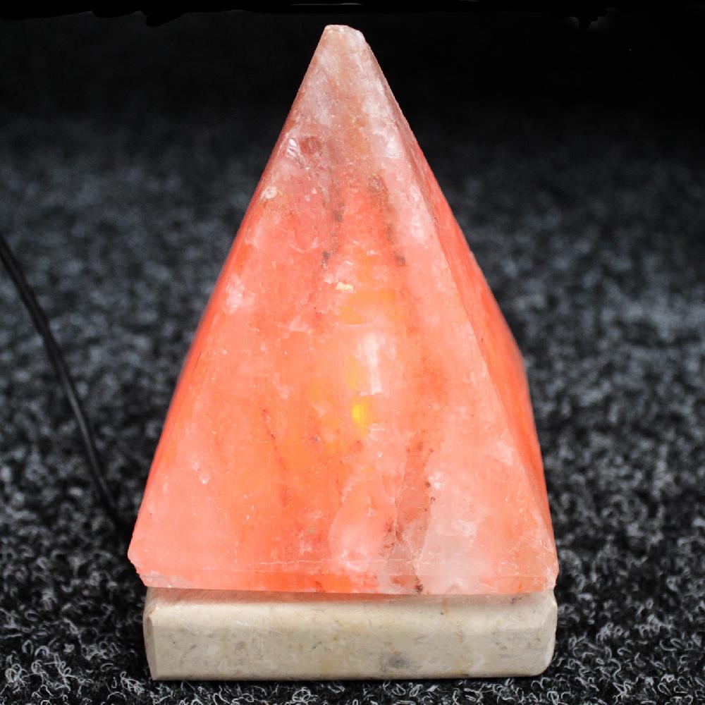 Ancient Wisdom Quality USB Pyramid Salt Lamp - 9 Cm (single)