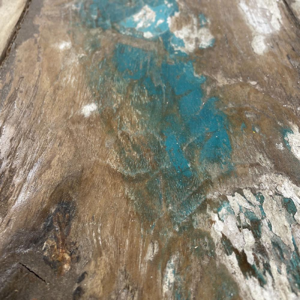 Ancient Wisdom Recycled Teakwood Display / Dining Table 2.2m - No Bottom Shelf