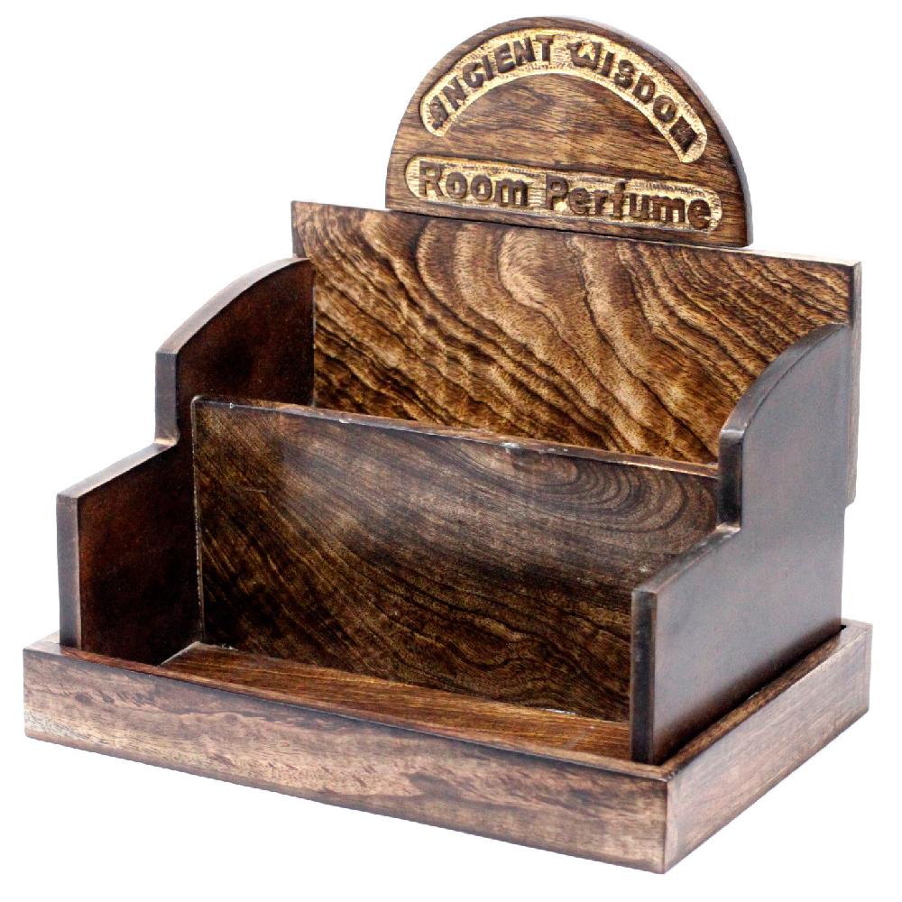 ancient wisdom Room Perfume Display Stand - Mango Wood