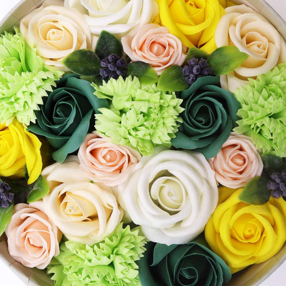 Ancient Wisdom Round Box - Spring Celibrations - Yellow & Greens