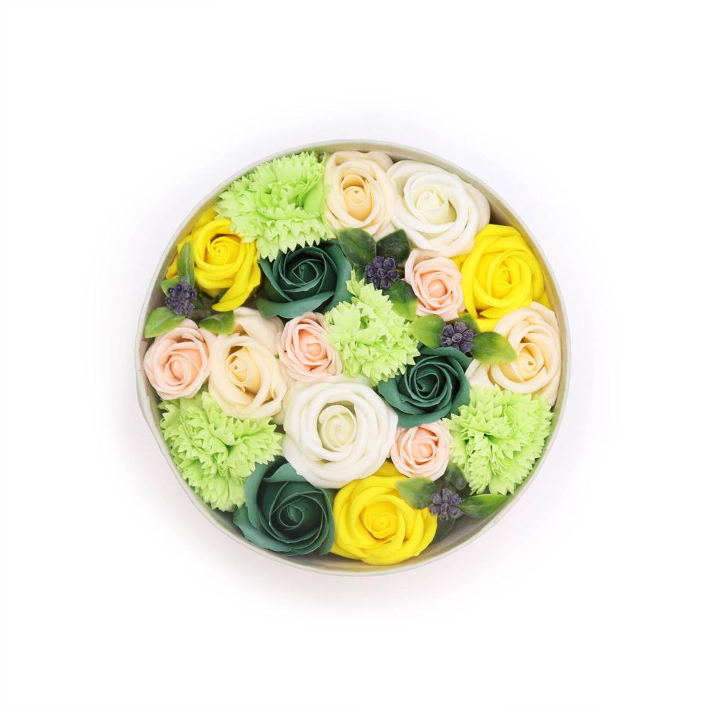ancient wisdom Round Box - Spring Celibrations - Yellow & Greens