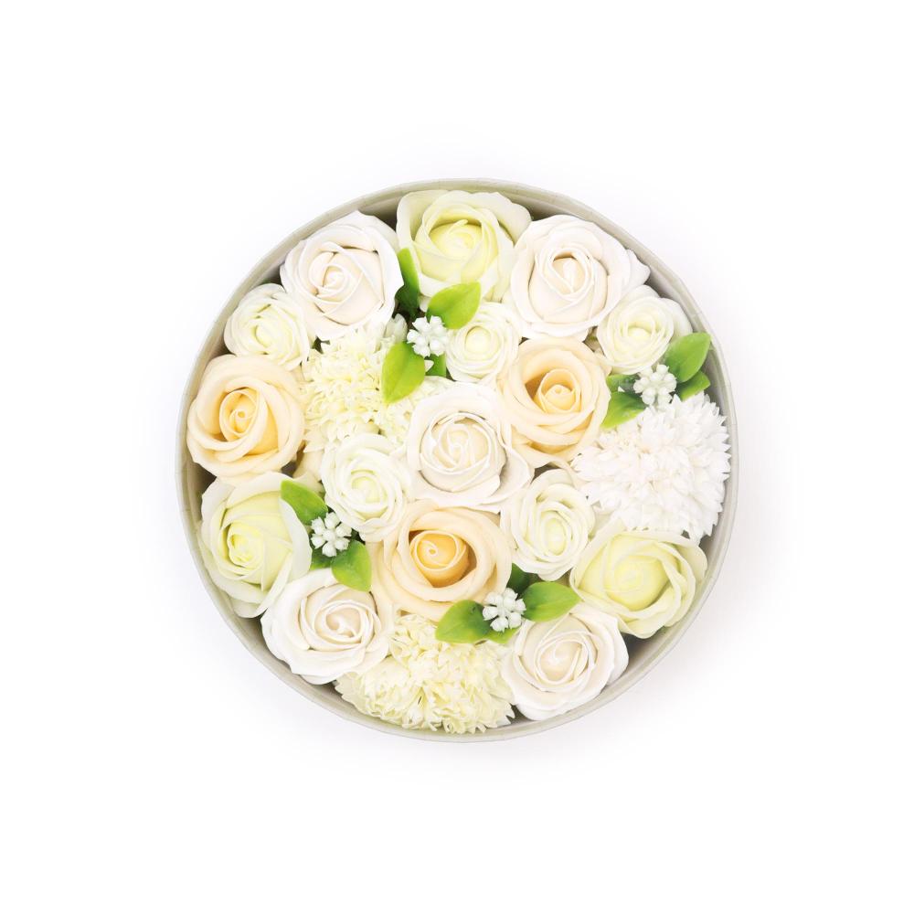 ancient wisdom Round Box - Wedding Blessings - White & Ivory