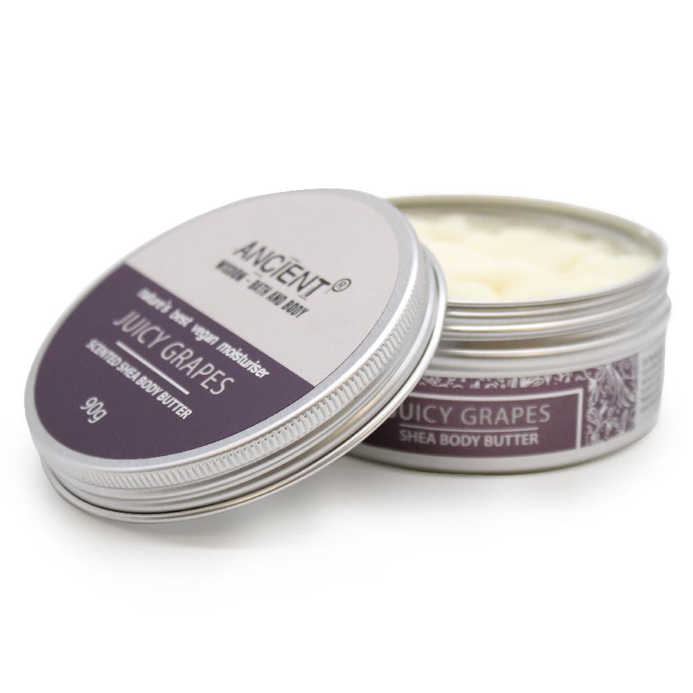 Ancient Wisdom Scented Shea Body Butter 90g - Juicy Grapes