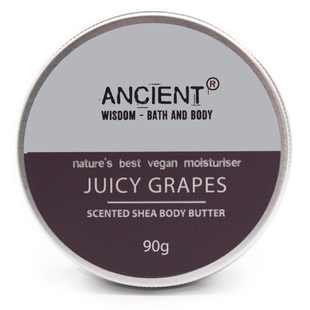 ancient wisdom Scented Shea Body Butter 90g - Juicy Grapes