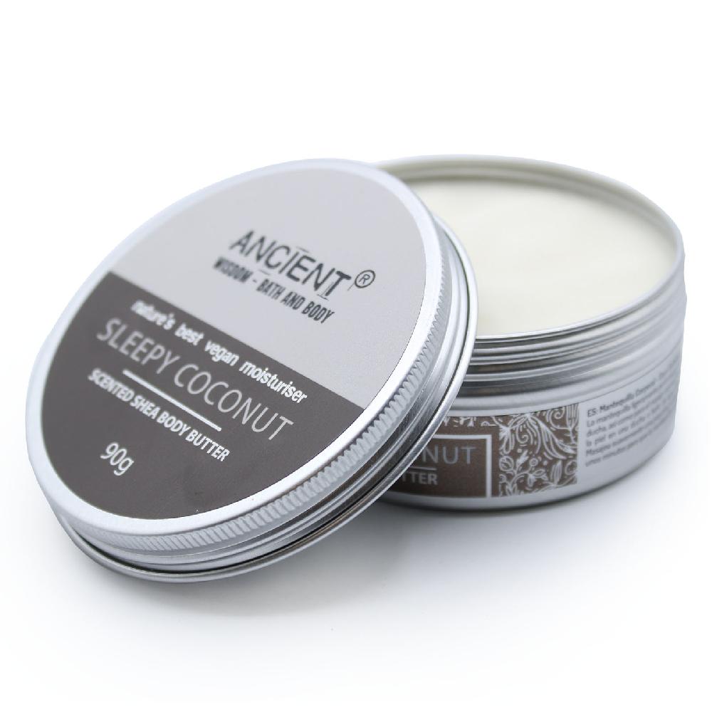 Ancient Wisdom Scented Shea Body Butter 90g - Sleepy Coconut