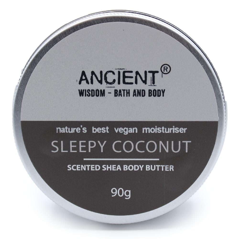 ancient wisdom Scented Shea Body Butter 90g - Sleepy Coconut