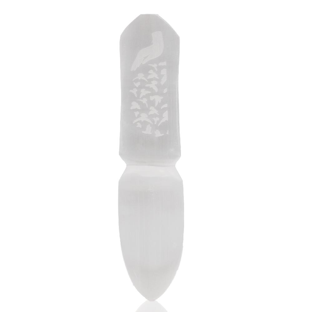 Ancient Wisdom Selenite Ritual Knife - Releasing Bonds