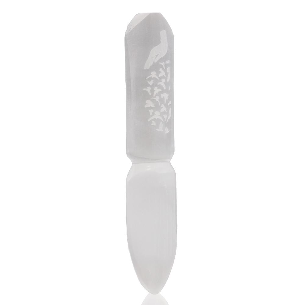 Ancient Wisdom Selenite Ritual Knife - Releasing Bonds