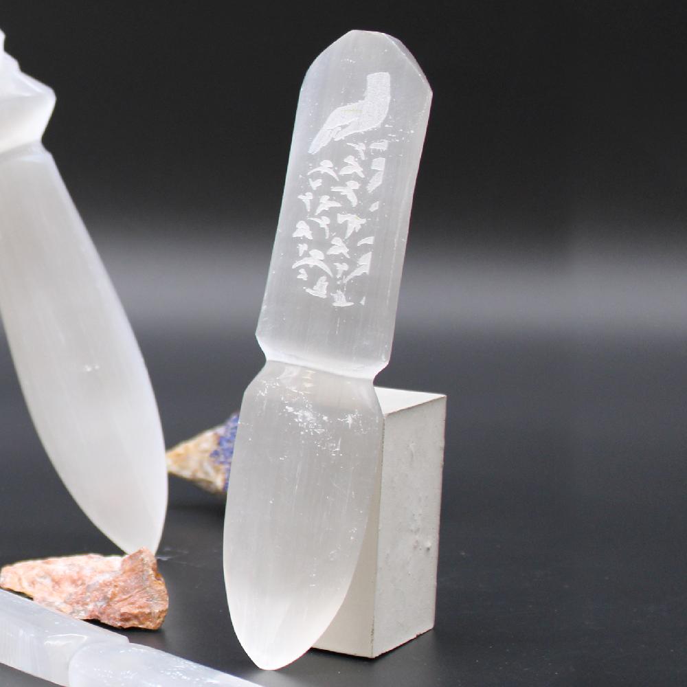 ancient wisdom Selenite Ritual Knife - Releasing Bonds