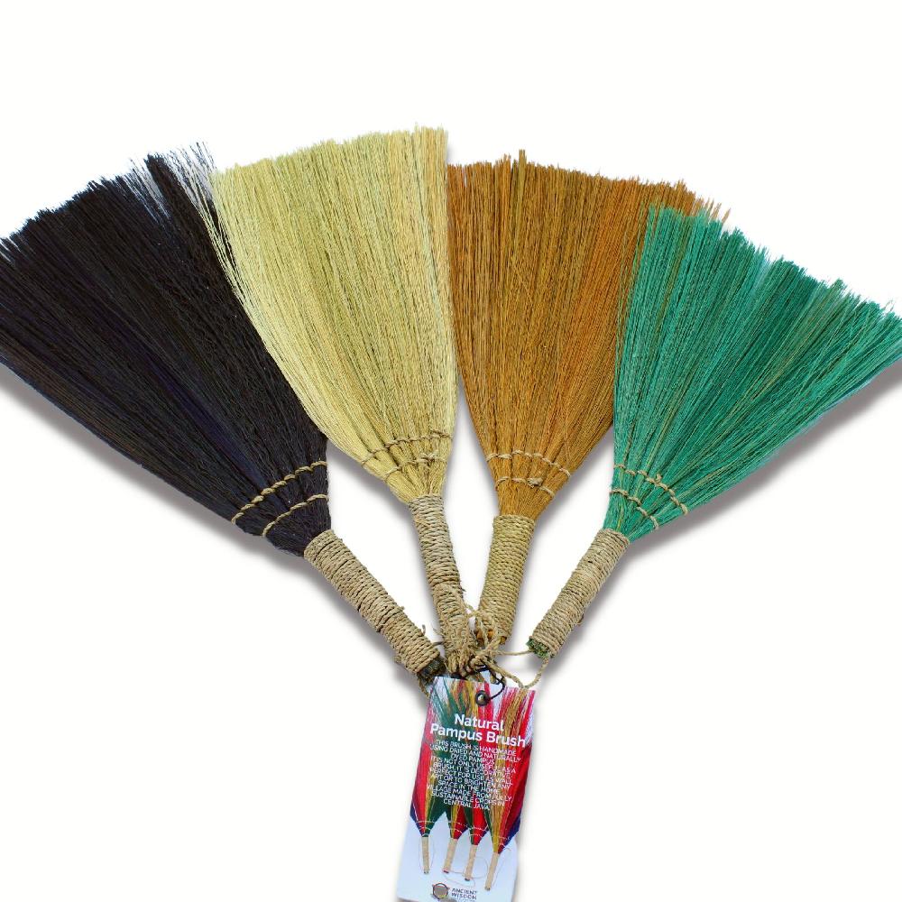 Ancient Wisdom Set 4 - Pampas Fan Broom - Mixed Colours & Size
