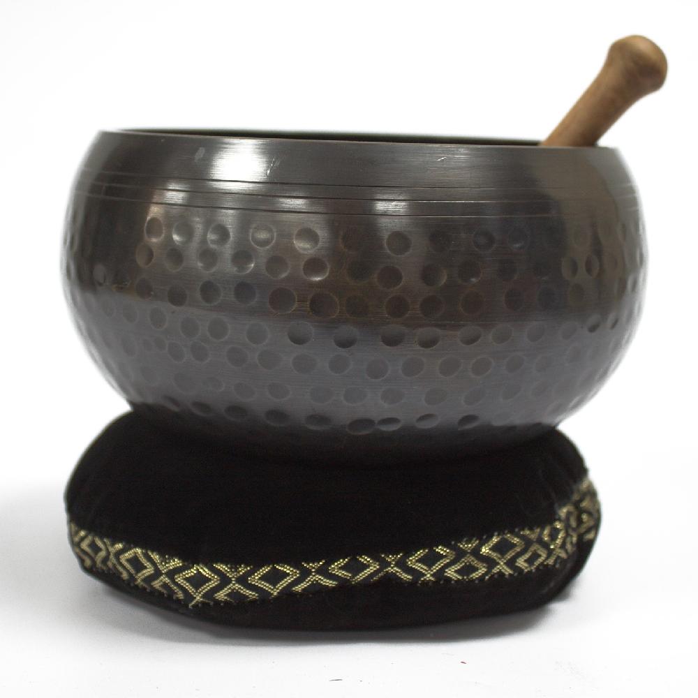 Ancient Wisdom Singing Bowl Velvet Cushion - 11cm (Assorted Colours)