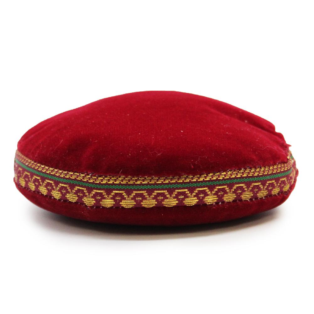 ancient wisdom Singing Bowl Velvet Cushion - 11cm (Assorted Colours)