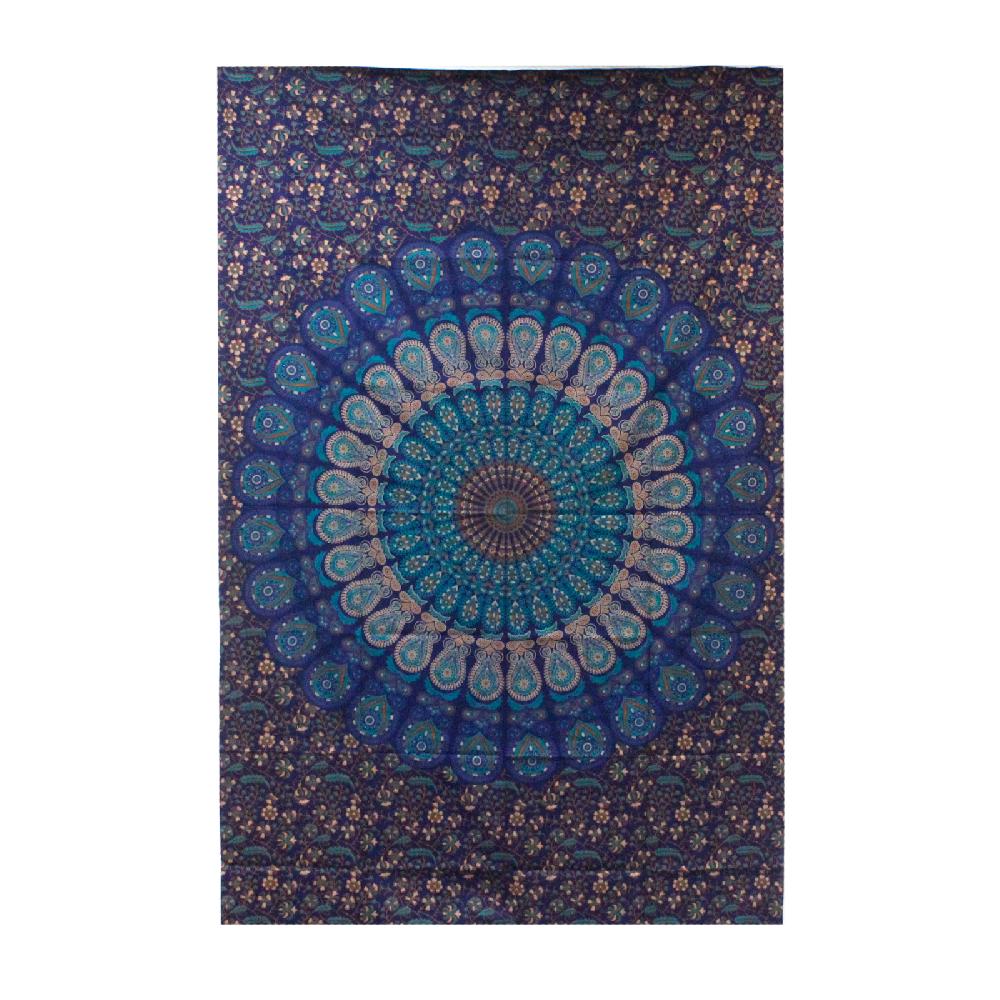 ancient wisdom Single Cotton Bedspread + Wall Hanging - Classic Mandala