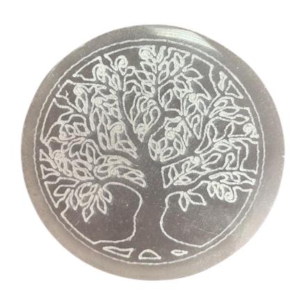 ancient wisdom Small Charging Plate 8cm - Tree of Life