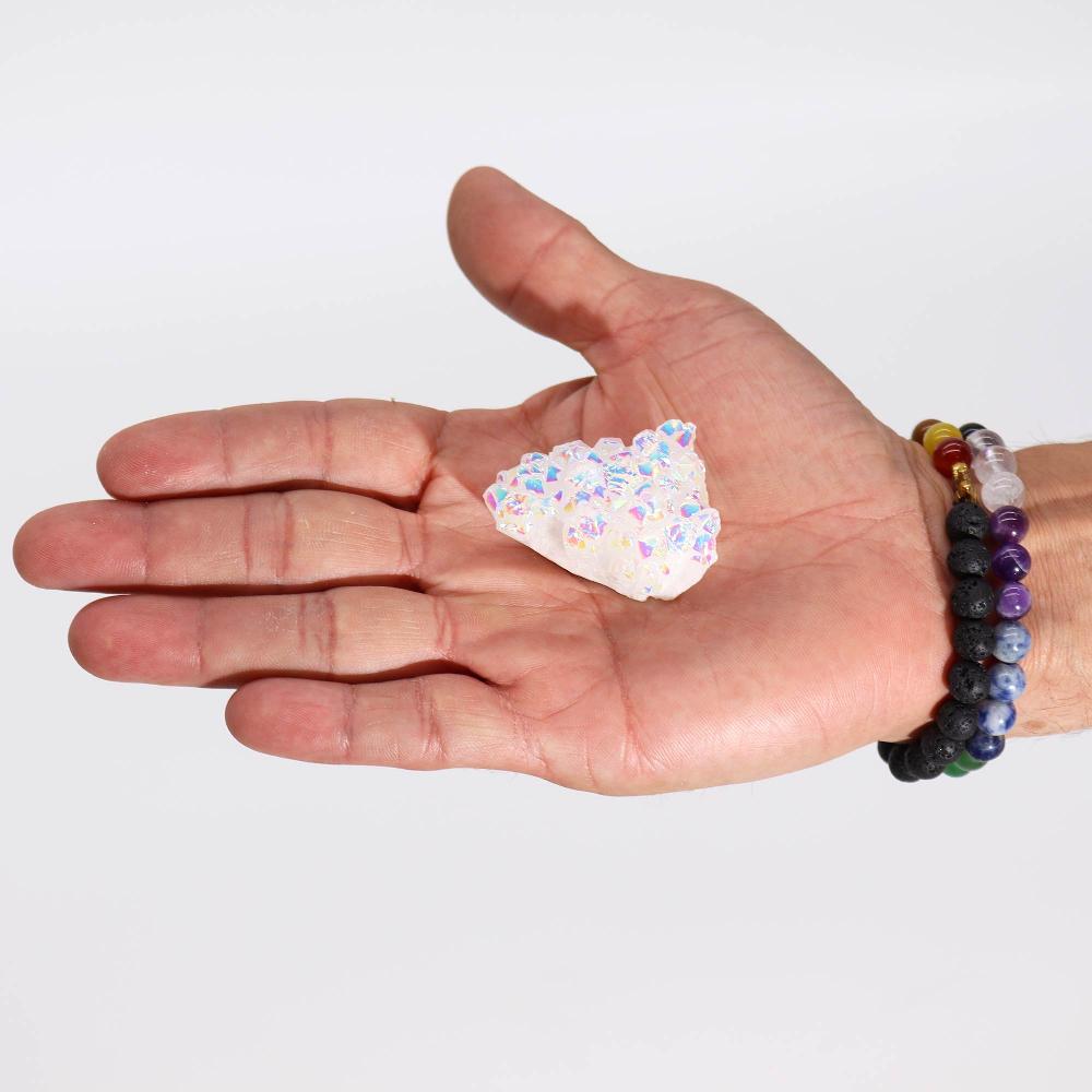 Ancient Wisdom Small Enhanced Quartz - Aura Angel Quartz (approx 40-65gm 3.5-5cm)
