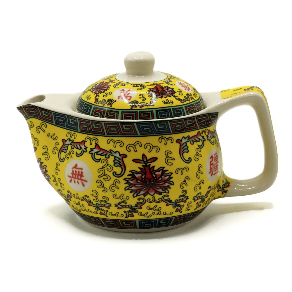 ancient wisdom Small Herbal Teapot - Long Life Oriental Design