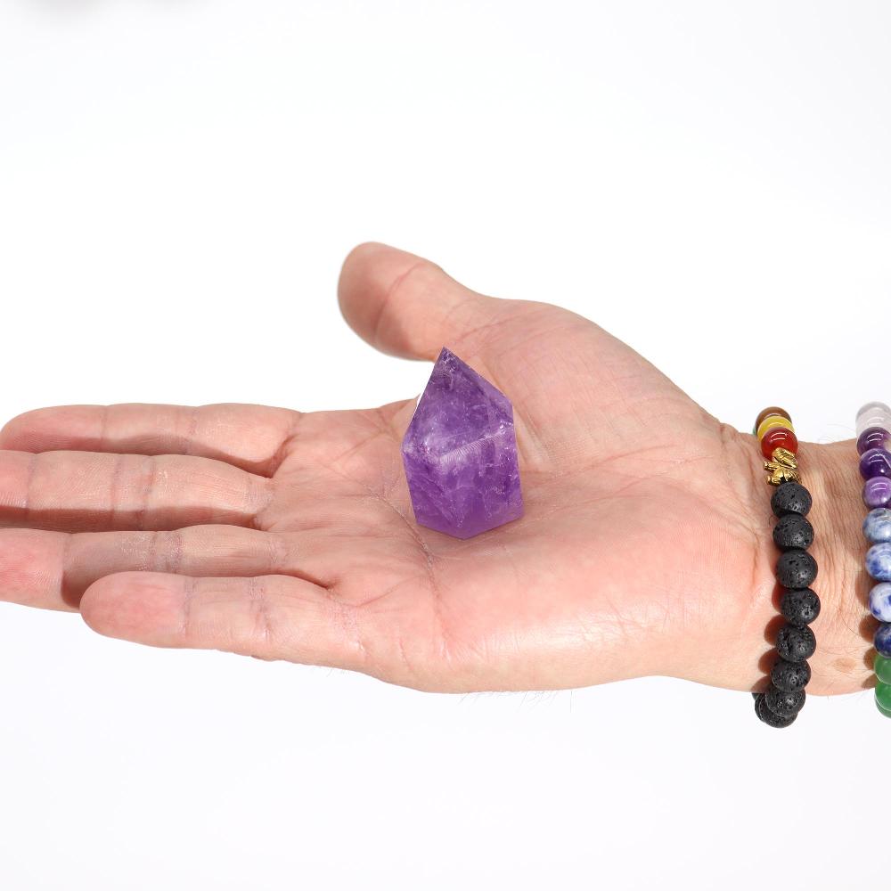 Ancient Wisdom Small Rich Colour Amethyst Points (approx 4-5.5cm)