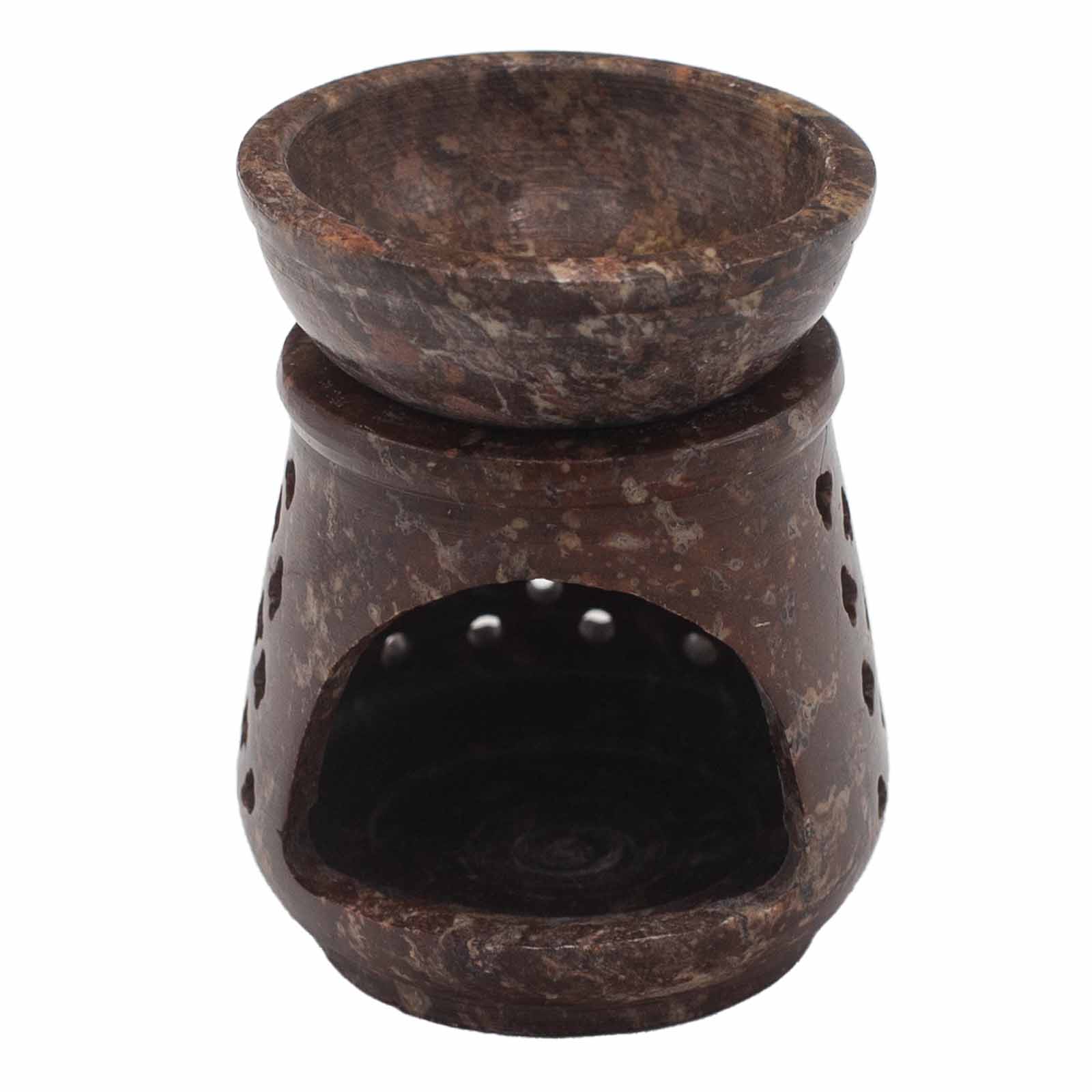 Ancient Wisdom Small Soapstone Oil Burner 8cm - Classic
