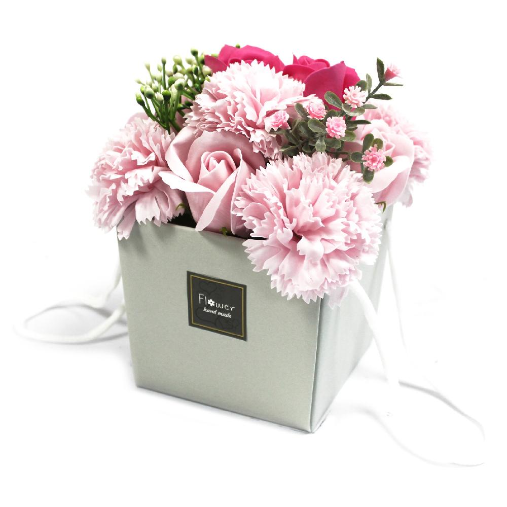 ancient wisdom Soap Flower Bouquet - Pink Rose & Carnation