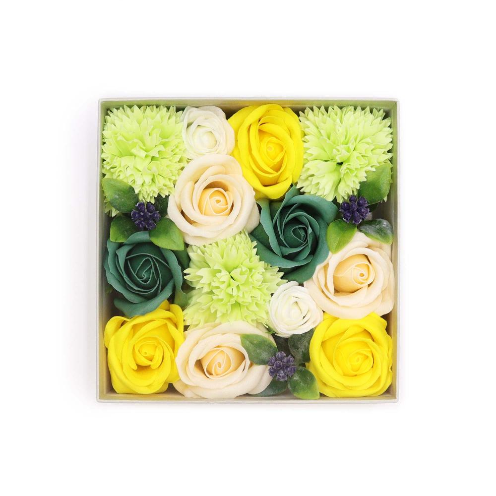 ancient wisdom Square Box - Spring Celibrations - Yellow & Greens