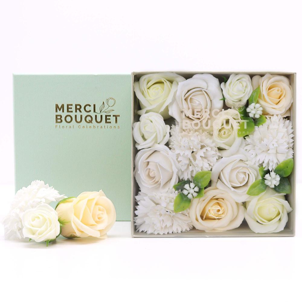 Ancient Wisdom Square Box - Wedding Blessings - White & Ivory