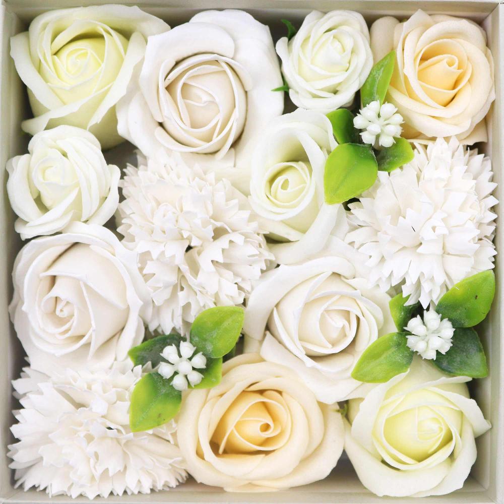 Ancient Wisdom Square Box - Wedding Blessings - White & Ivory