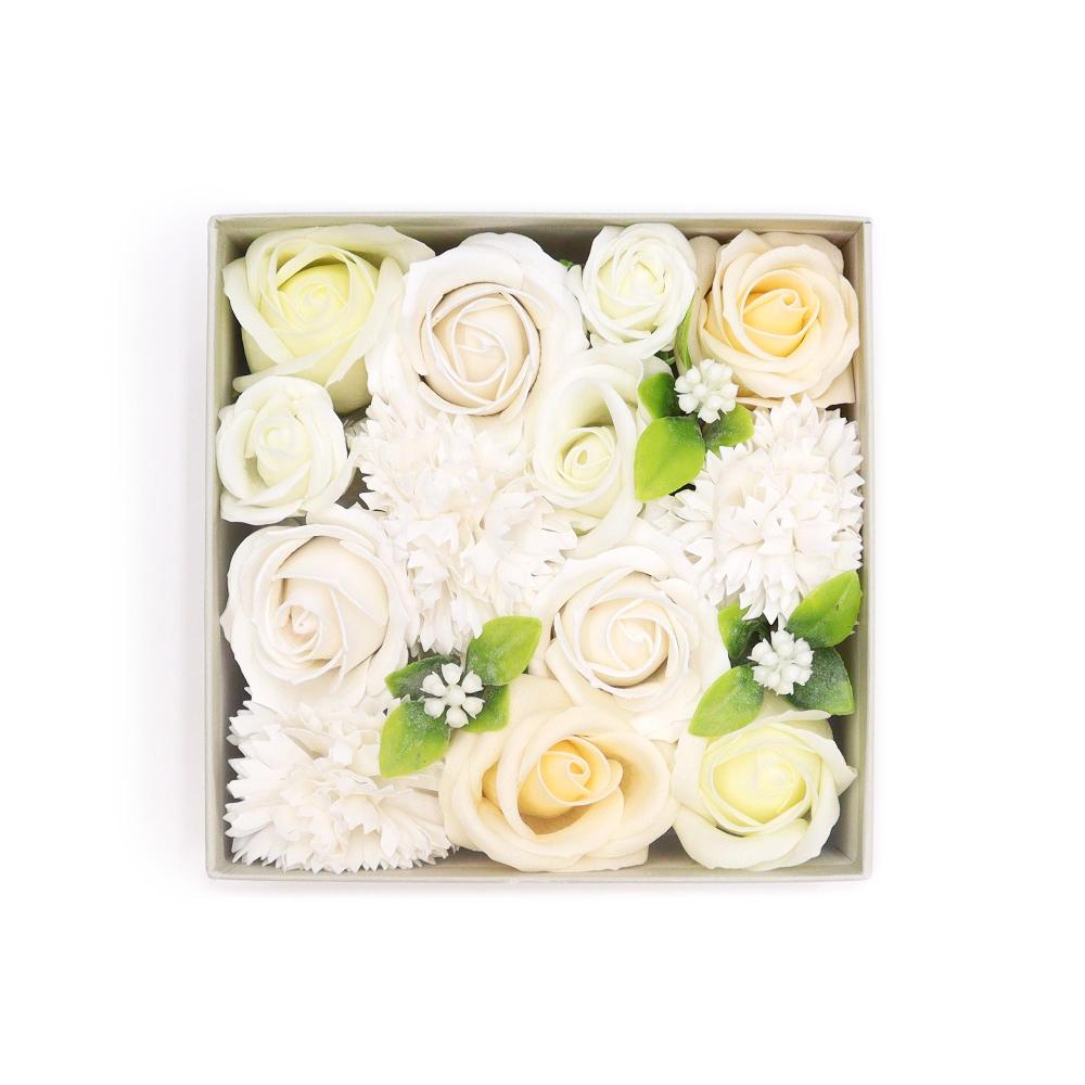 ancient wisdom Square Box - Wedding Blessings - White & Ivory
