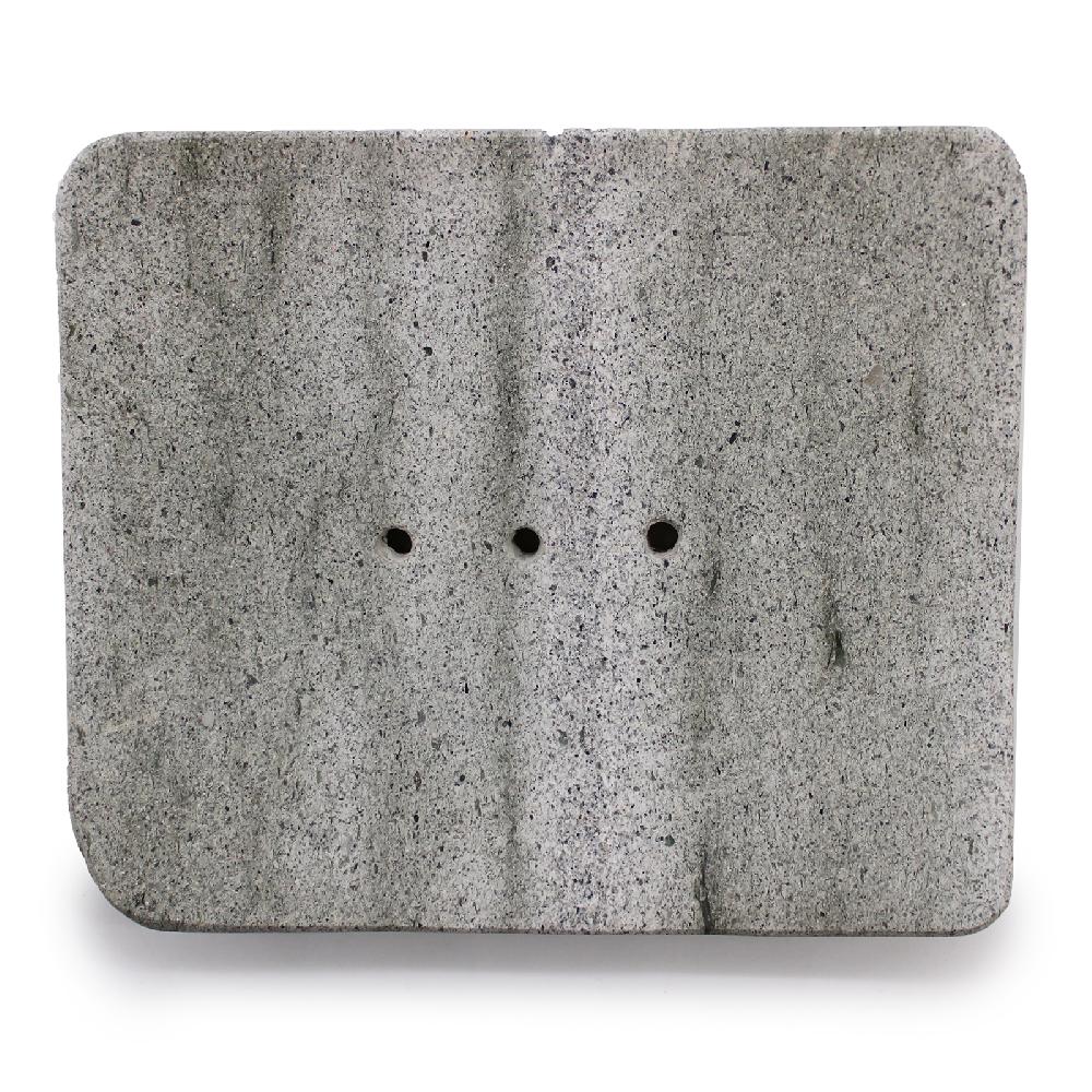 Ancient Wisdom Square Shaped Zeolite Stone Soap Dish