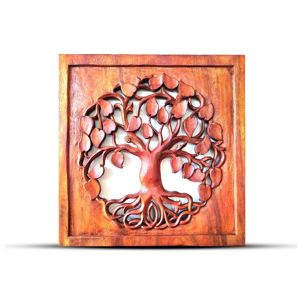 ancient wisdom Square Tree of Life - Round - Panel 40x40cm