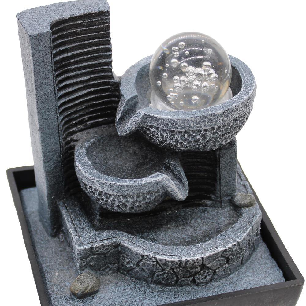 Ancient Wisdom Tabletop Water Feature - 18cm - Relaxing Pouring Pots
