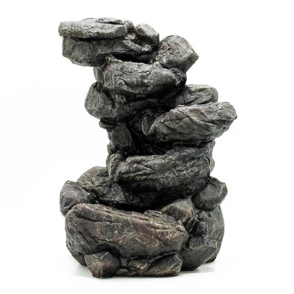 ancient wisdom Tabletop Water Feature - 35cm - Natural Rocks Formation