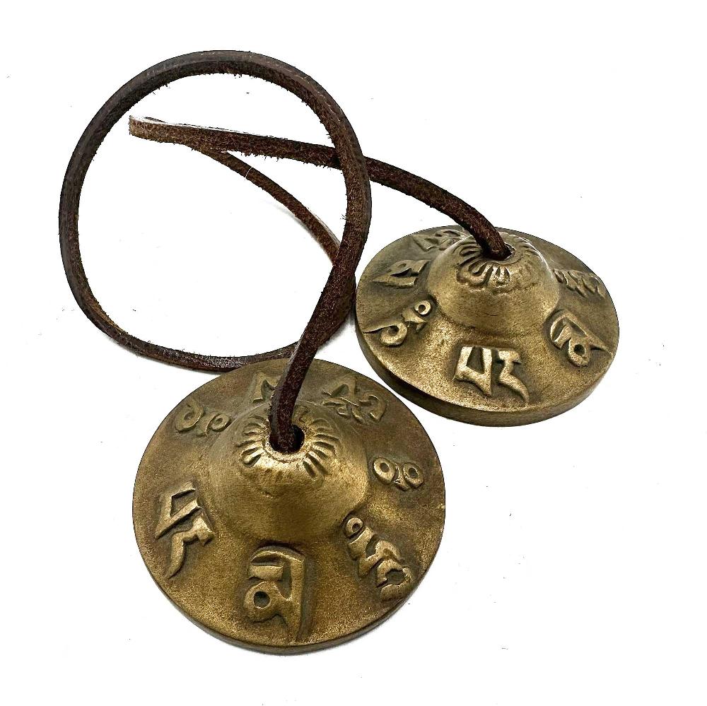 ancient wisdom Tibetan Tingsha - Lucky Symbols - approx 6cm