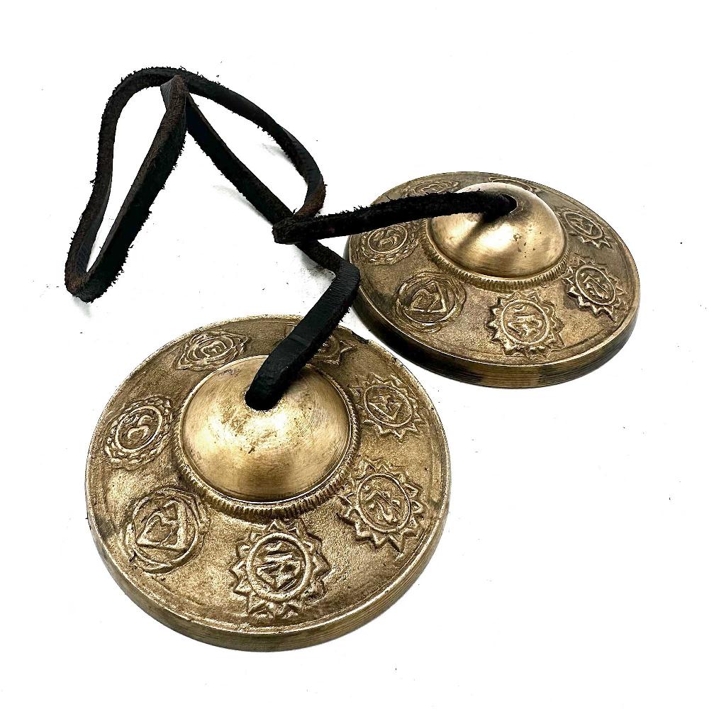 ancient wisdom Tibetan Tingsha - Seven Chakra - approx 7cm