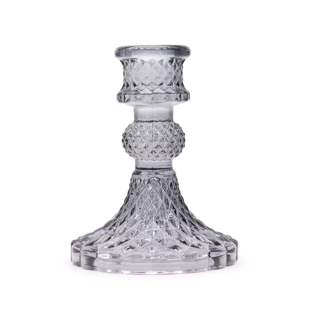 ancient wisdom Vintage Dinner Candle Holder - Midnight Grey