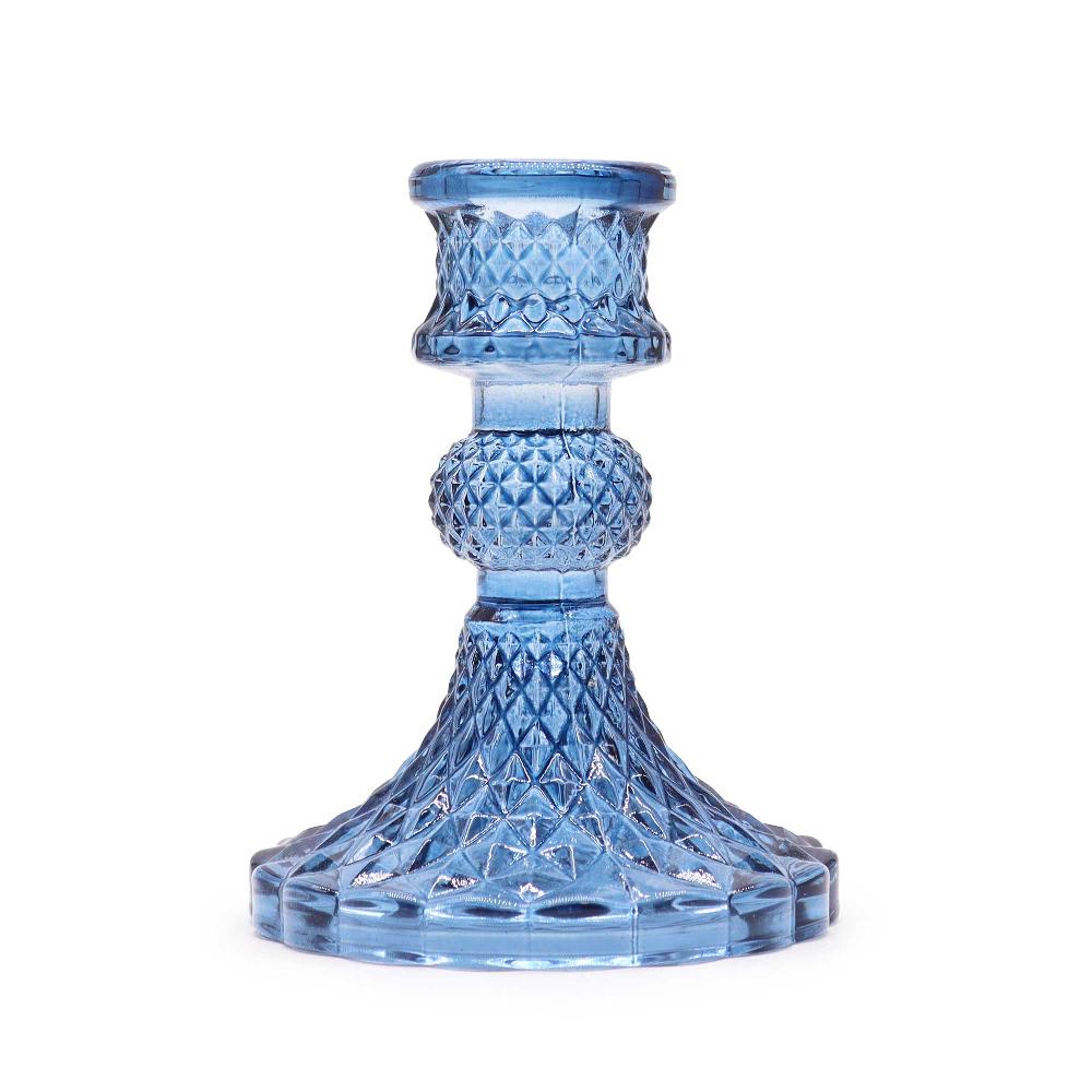 ancient wisdom Vintage Dinner Candle Holder - Royal Blue
