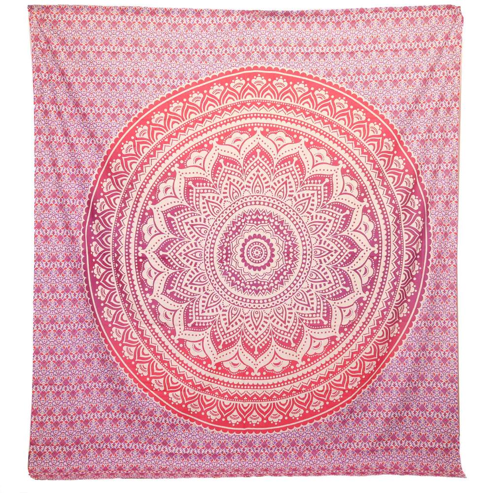 ancient wisdom Wall Hanging / Beach Spread - Umrao Mandala - Purple