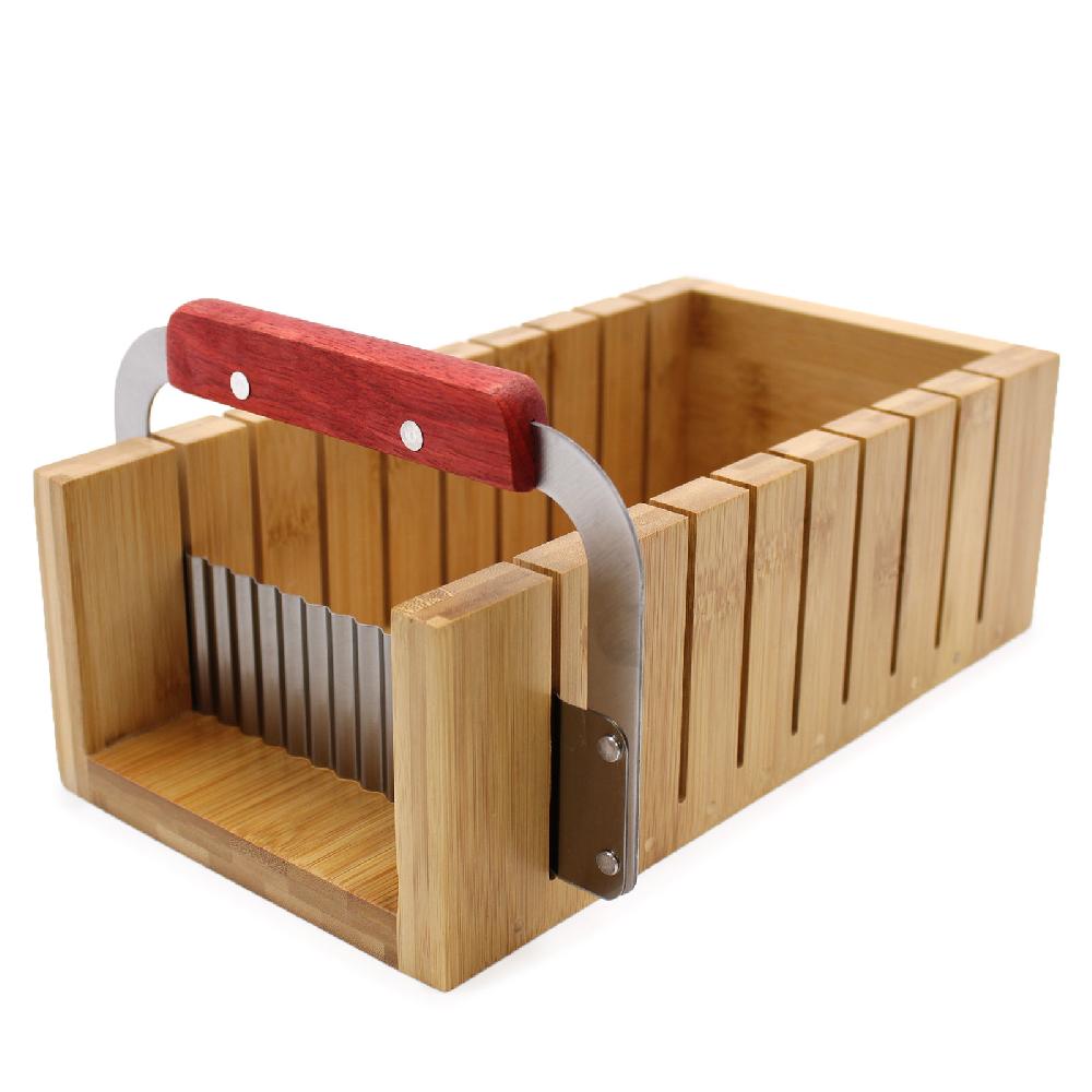 ancient wisdom Wooden Soap Loaf Cutter Set - Wavy and Straight Cutter