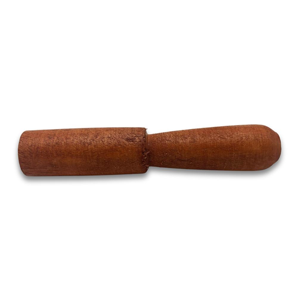 Ancient Wisdom Wooden Stick - 13cm - Shaped Handle - No Leather