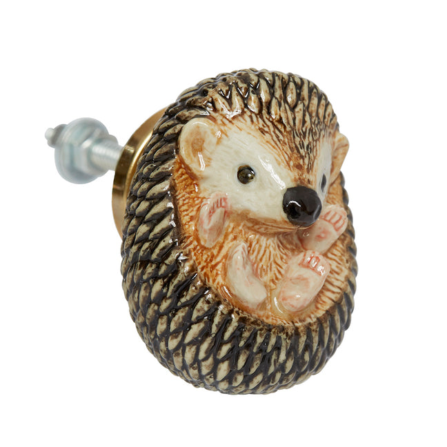 and mary Baby Hedgehog Doorknob