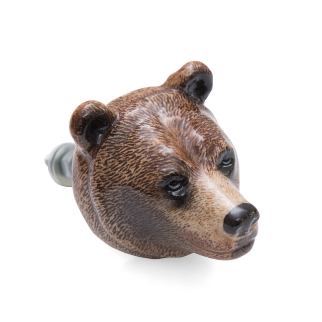 and mary Brown Bear Doorknob