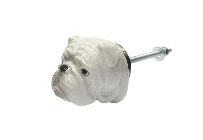 and mary Bulldog Head Doorknob