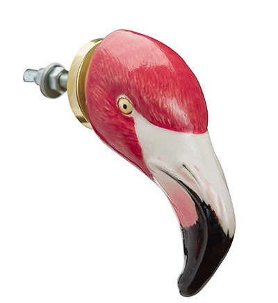 and mary Flamingo Head Doorknob