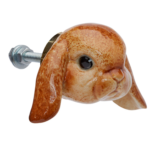 and mary Floppy Eared Bunny Head Doorknob